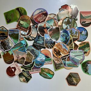 Scenic National Park Sticker Set